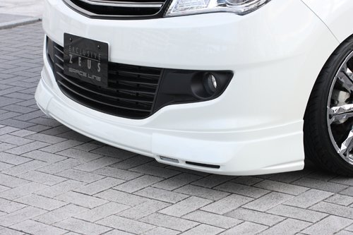 M'z SPEED フロントハーフスポイラー ブルーイッシュブラックパール (ZJ3) FRP ソリオ MA15S H23.1~H25.10 MC前拍卖