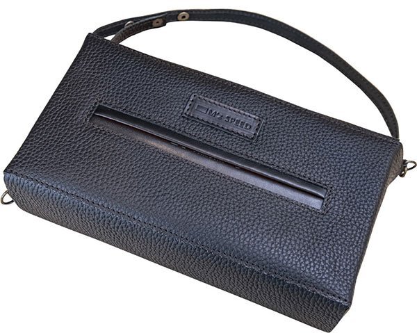 M'z SPEED シートレザーティッシュケース 本革 ブラウニー ブラック×ブラウンステッチ拍卖