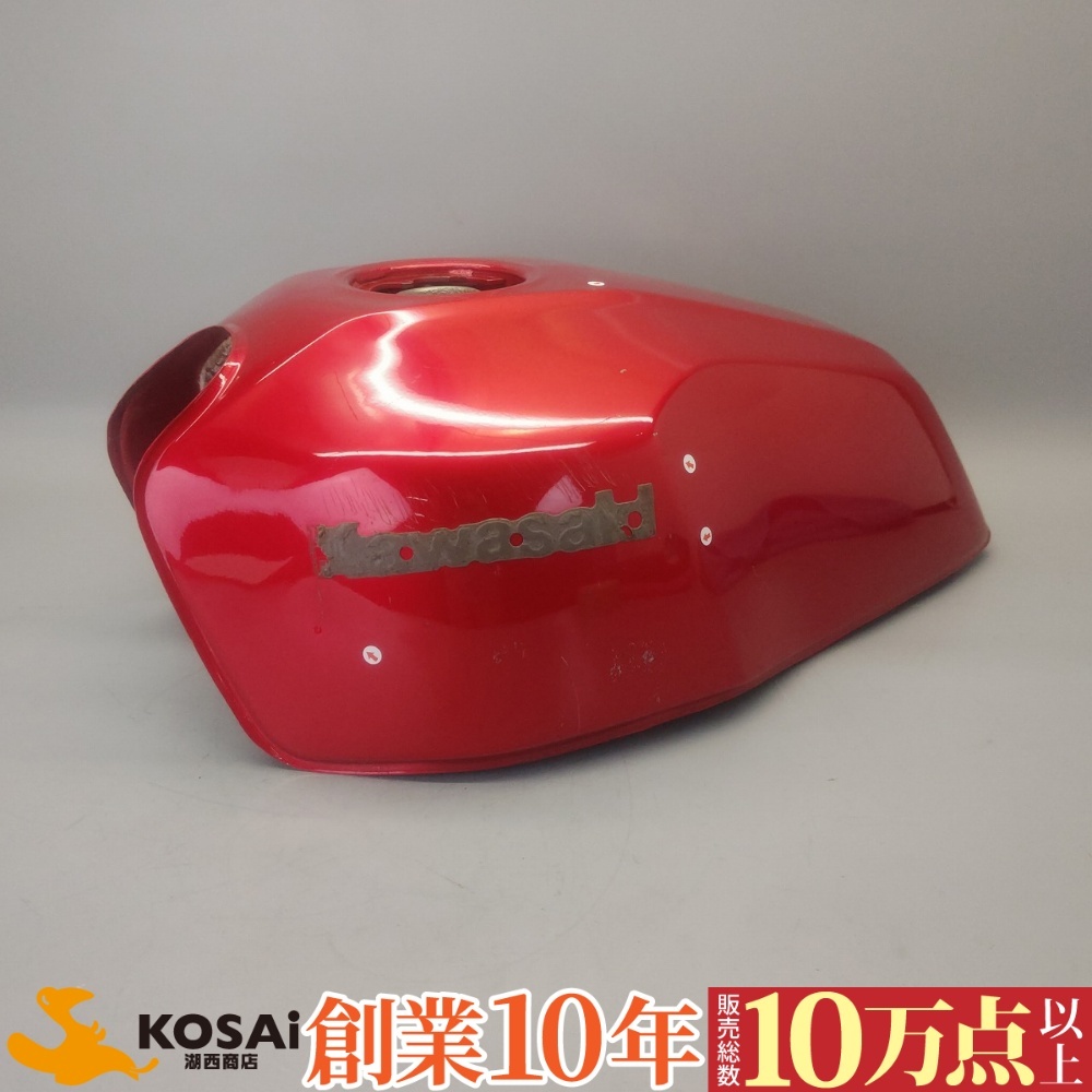 カワサキ ZRX400 ガソリンタンク 燃料 フューエル ZR400E レッド 赤 ヘコミ有 内部サビ有 カラカラ音有拍卖