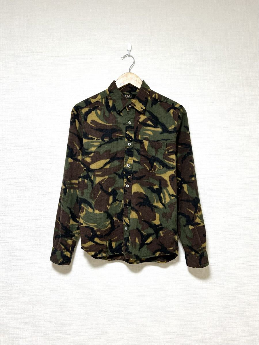00s Belive go for it ボイルドウール 迷彩柄 カモ柄 長袖シャツ ヴィンテージ 90s拍卖