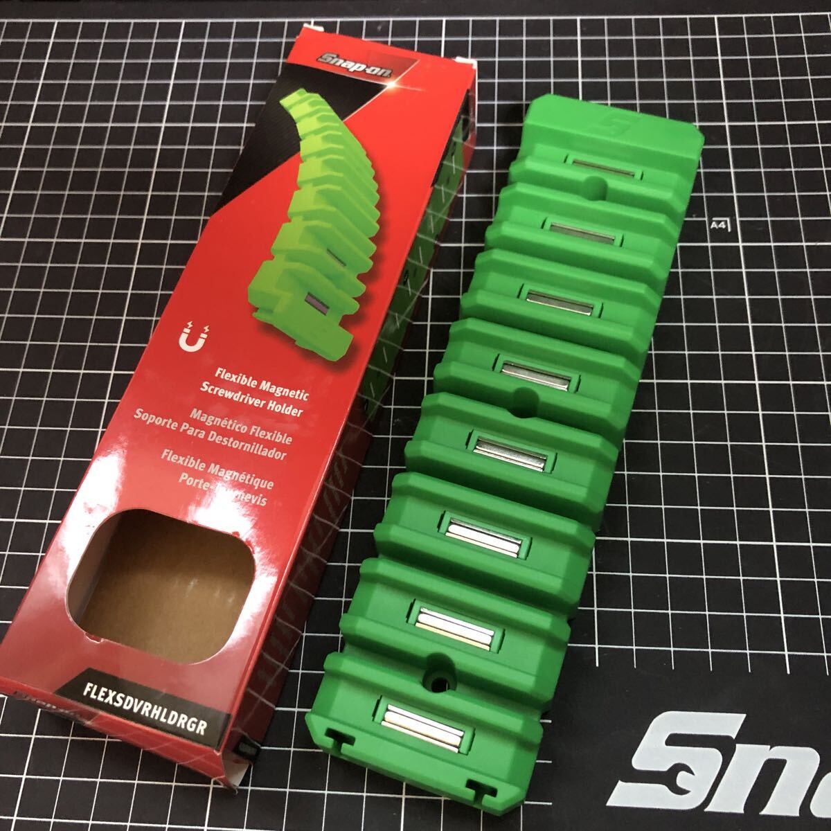 スナップオン ドライバー フレキシブル マグネットホルダー グリーン Snap-on 新品 工具箱 収納拍卖