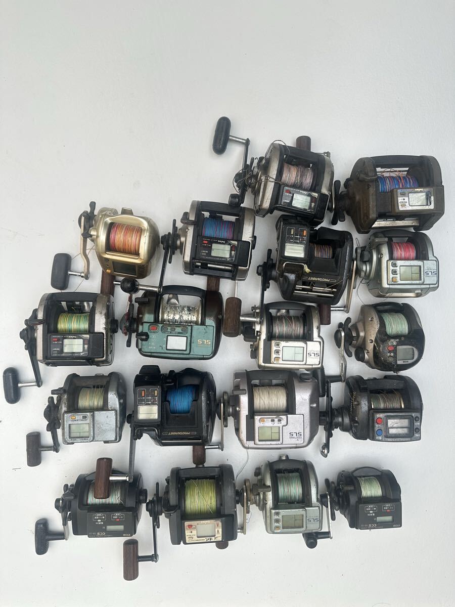 電動リール SHIMANO DAIWA RYOBI リール 18台まとめて売る(01)拍卖