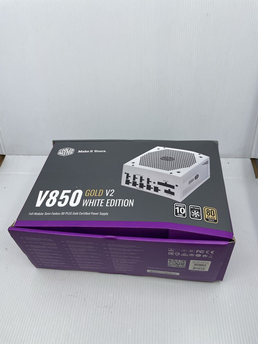 1円 Cooler Master製 PC電源ユニット V850 GOLD V2 White Edition 電子機器 動作未確認 No.11-038-12拍卖