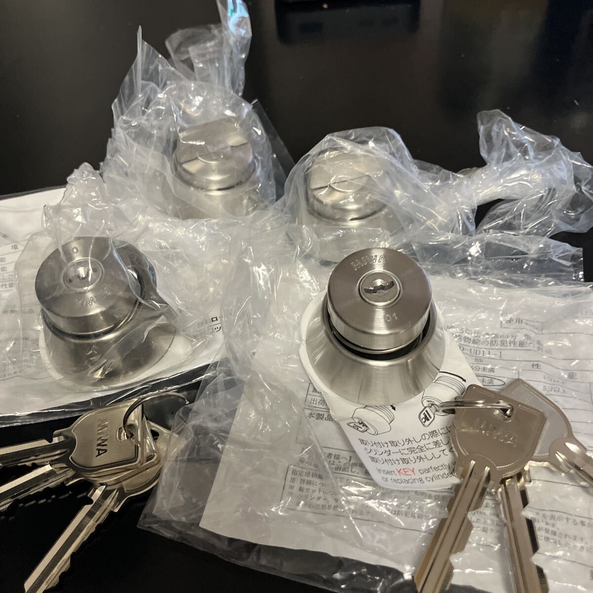 2個セット 美和ロック MIWA U9 UD錠 サムターン シリンダー拍卖