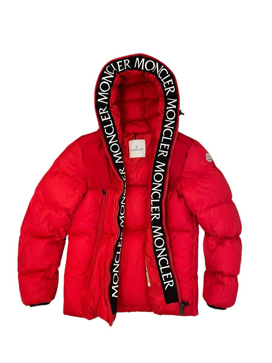 1円 MONCLER モンクレール モンクラー ダウンジャケット MONTCLA モンクラ レッド ブラック ダウンコート 1 フード 拍卖