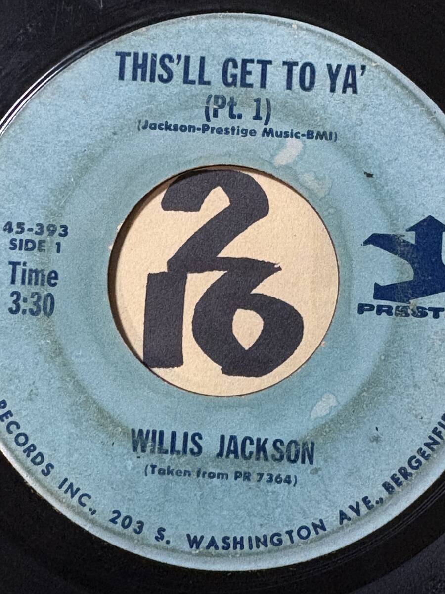 試聴 WILLIS JACKSON THIS’LL GET TO YA’ PT1 PT2 両面全体的に細かい傷あり ナイト・ミュージック拍卖