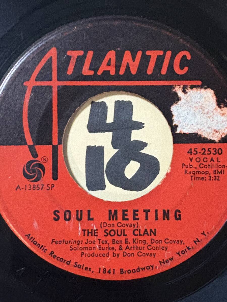 試聴 THE SOUL CLAN SOUL MEETING 両面目立った傷なし featuring JOE TEX, DON COVAY, BEN E. KING, SOLOMON BURKE & ARTHUR CONLEY 1968拍卖