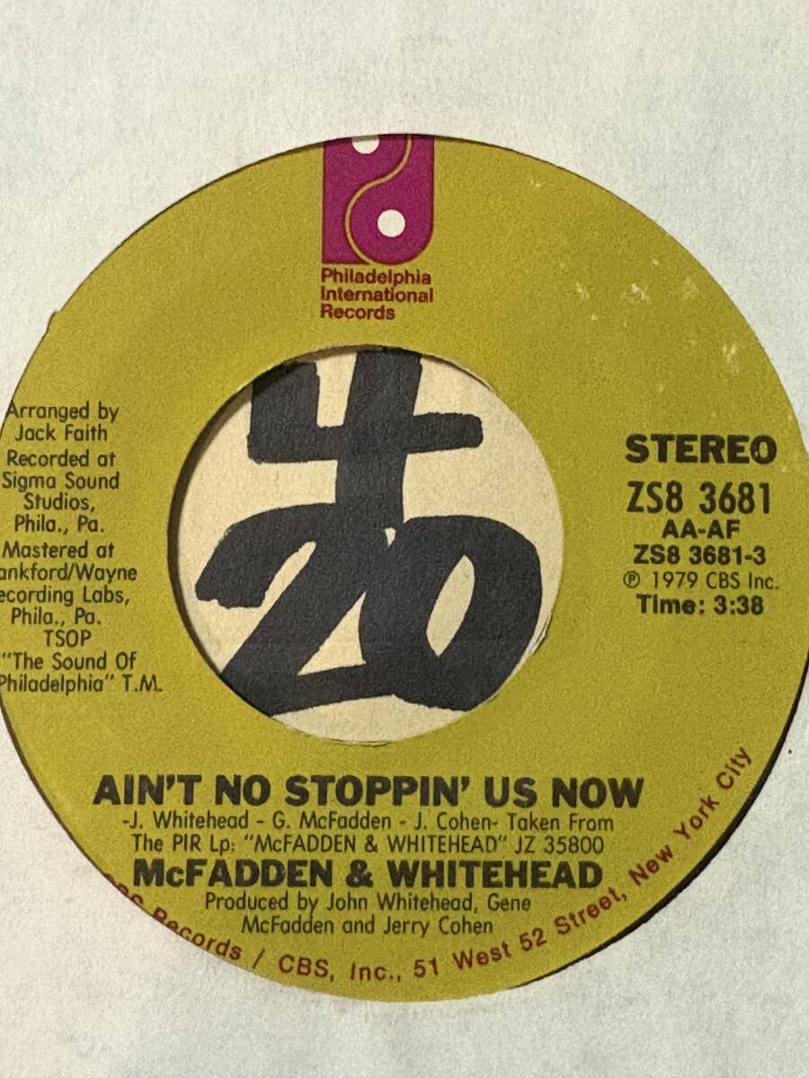 McFADDEN & WHITEHEAD AIN’T NO STOPPIN’ US NOW 新品 Biz Markie's Let Me Turn You On/Big Daddy Kane'ネタ 拍卖