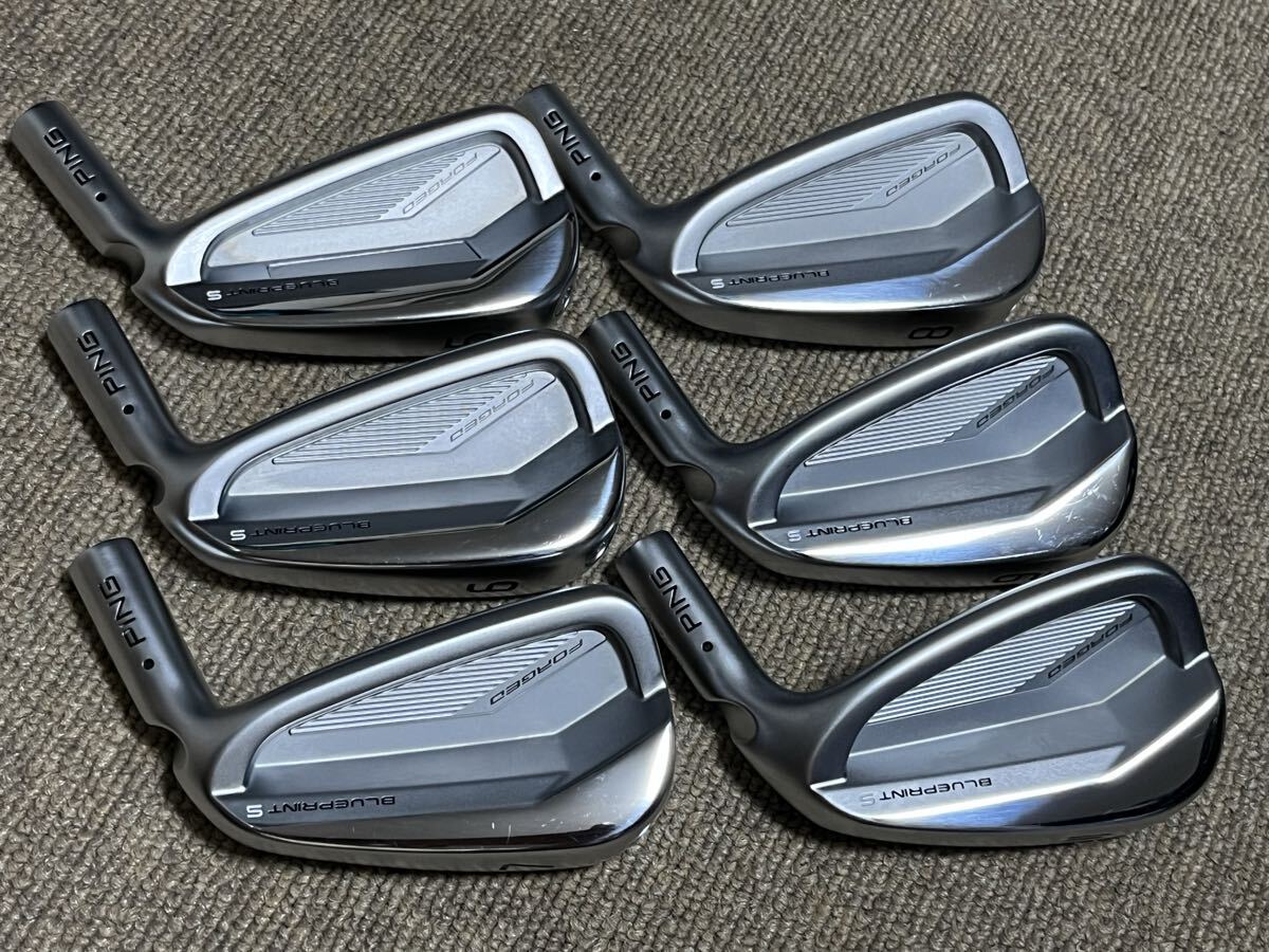 ピン ブループリント S アイアン ヘッドのみ / 6本:#5 #6 #7 #8 #9 W ヘッド単品 / PING BLUEPRINT S / カラーコード:ブラック拍卖
