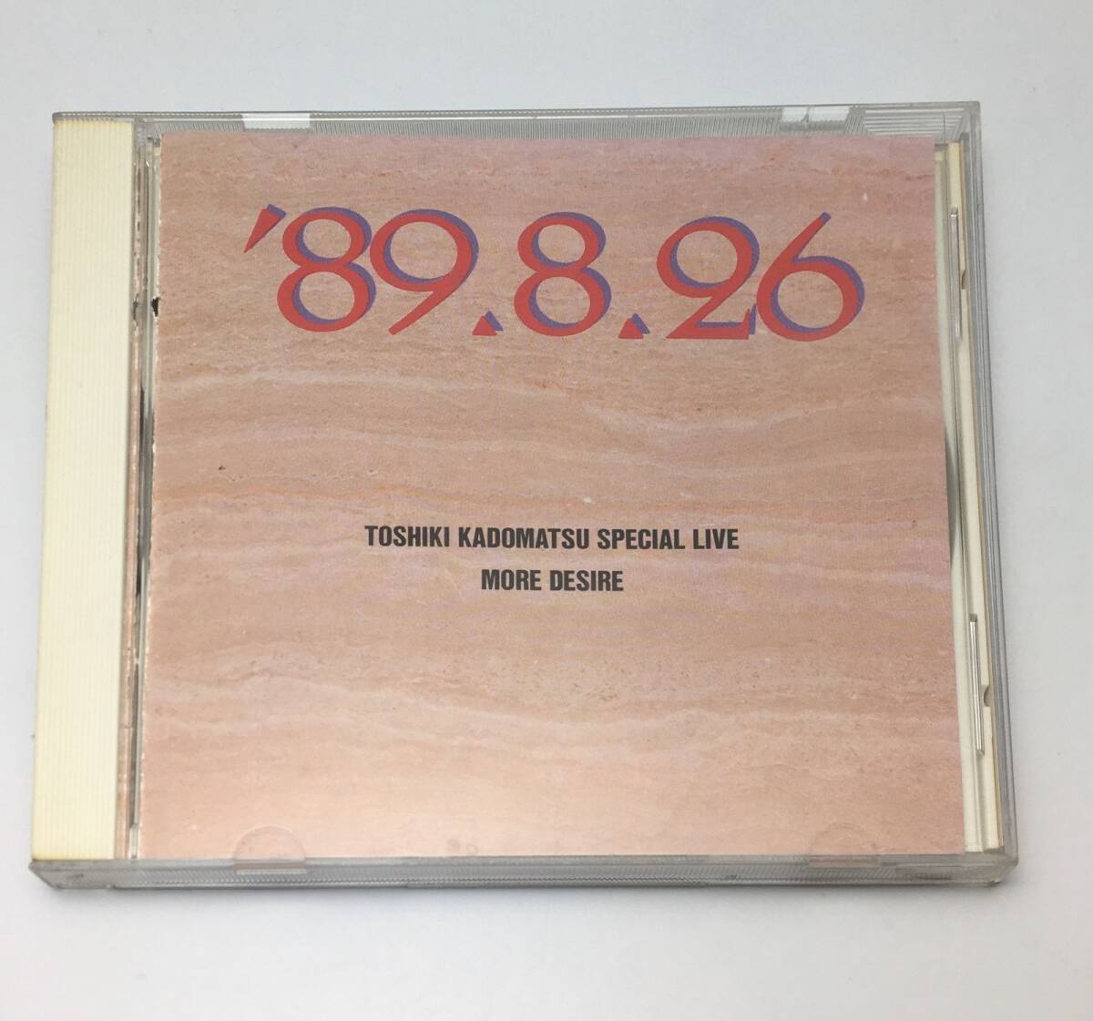 CD 角松敏生 / TOSHIKI KADOMATSU SPECIAL LIVE ’89.8.26/MORE DESIRE 1989/12/06 M32D-1006 4988017018149拍卖