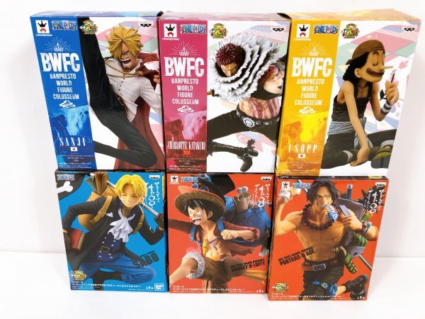 #52/XX275★【現状品】ワンピース BWFC 他 プライズフィギュア まとめ売り 開封品ジャンク拍卖
