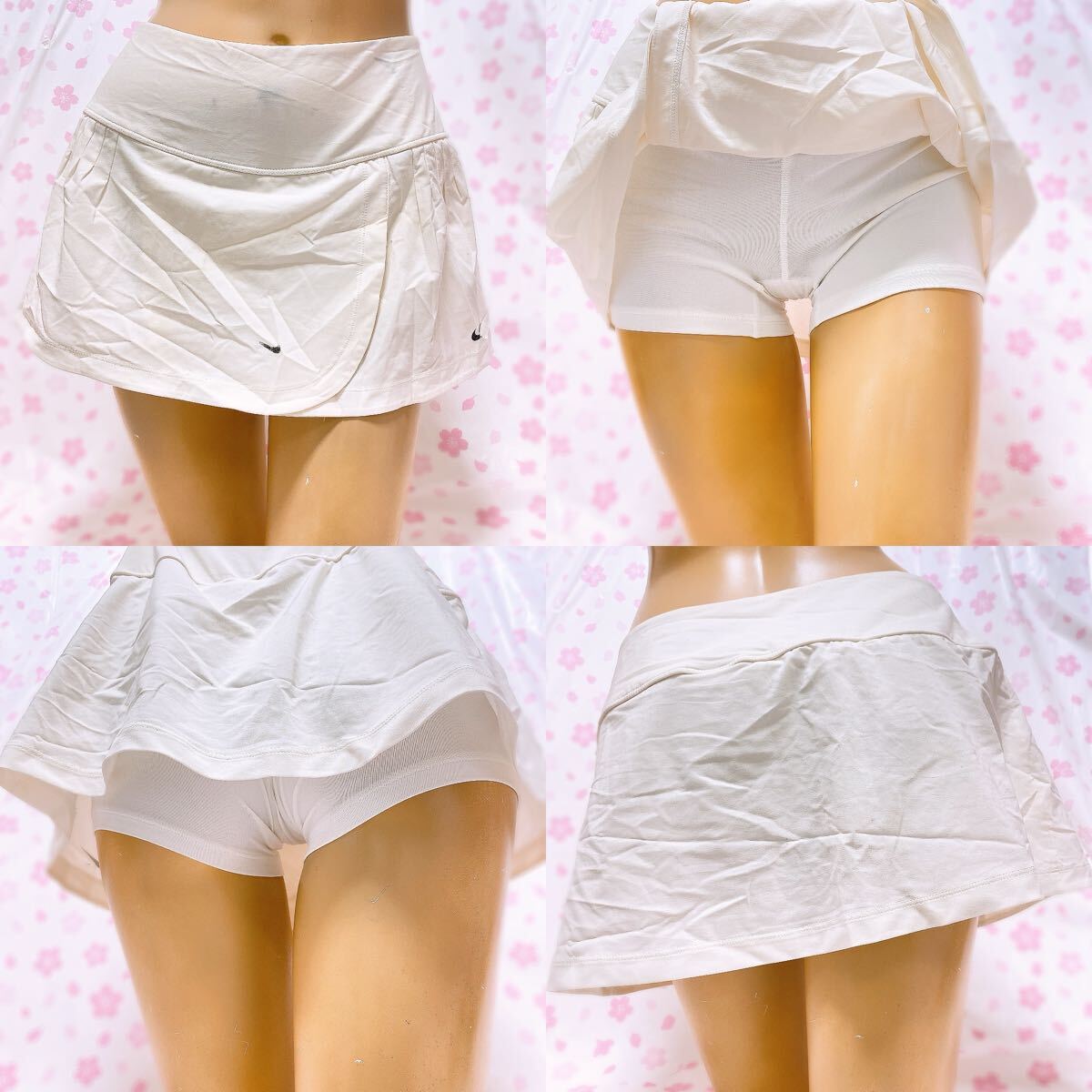 282 NIKE テニス インナー付スコート ミニスカ 中古 スパッツ一体型 部活動 整理品匿名配送 バトミントン アンダースコート拍卖