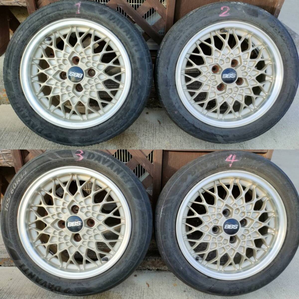 いすゞ ジェミニ 純正 BBS 14インチ 5.5J OFF+40 アルミホイール 中古品 拍卖
