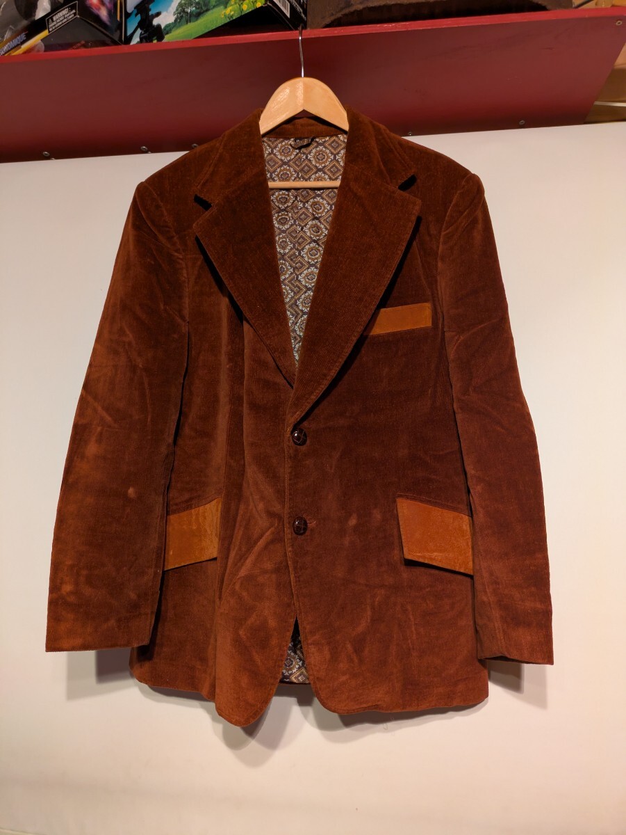 超レア美品70年代ビンテージSearsRoebucksレアカラーテーラードジャケットバーガンディー東洋マッコイリーバイス66501xxモンゴメリーワード拍卖