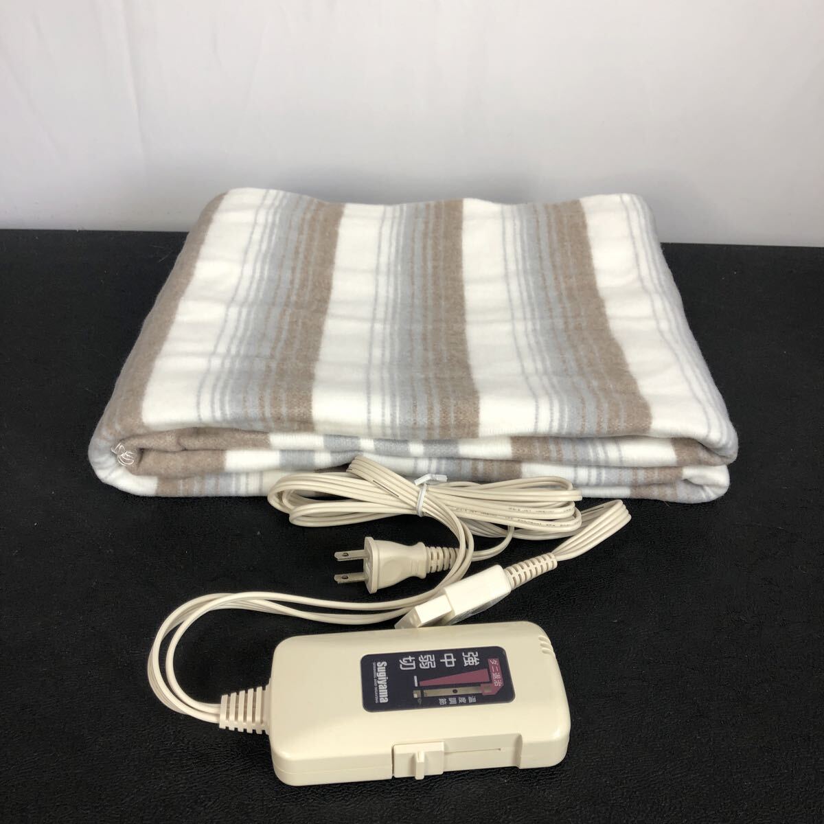 SUGIYAMA 電気敷毛布 NA-023S サイズ:140 X 80 cm 室温センサー付き 洗える 電気毛布 椙山紡織 作動品拍卖