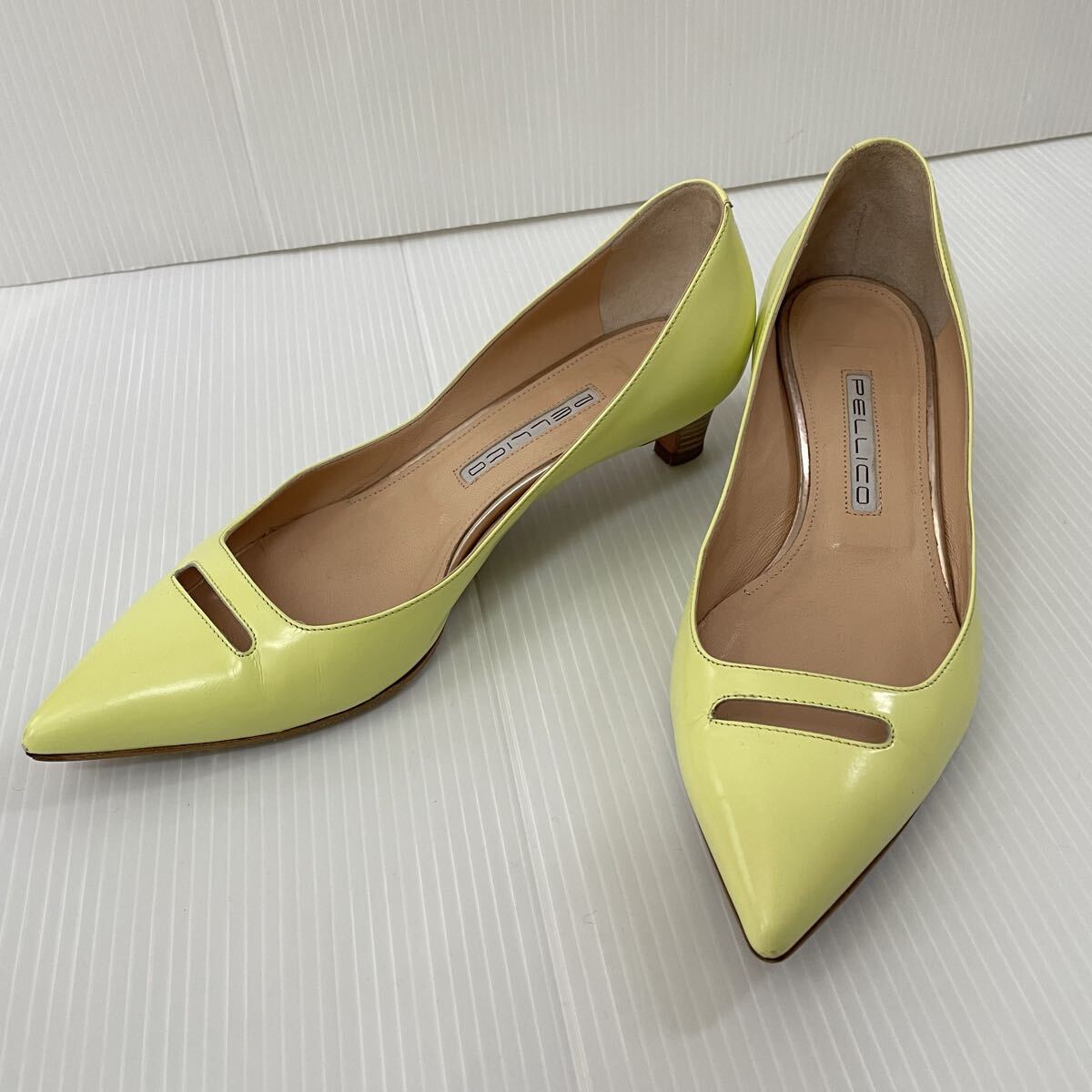 PELLICO ペリーコ ローヒールパンプス 37.5 イタリア製 24.5cm拍卖
