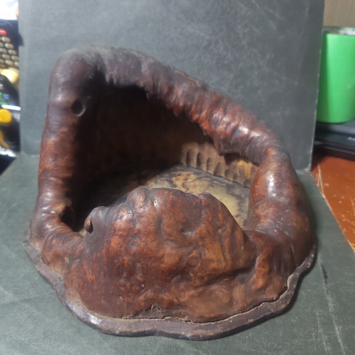 骨董 蔵出し 切り株 欅お盆 ①拍卖