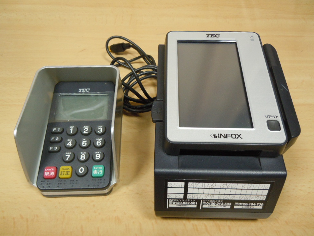 即決! 東芝テック カード決済端末 EFT-POS CT-4100-A120R PINPAD PADCT-4100-A110-R 中古品拍卖