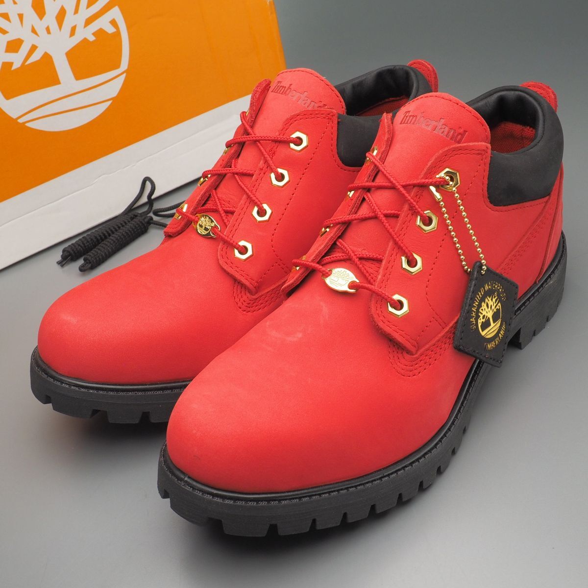 GS5908//未使用*ティンバーランド*メンズ9.5W/クラシックオックス45/CLASSIC OX 45 *MD RD NBCK/レザーシューズ/靴/赤/レッド/A6F3S ET1拍卖