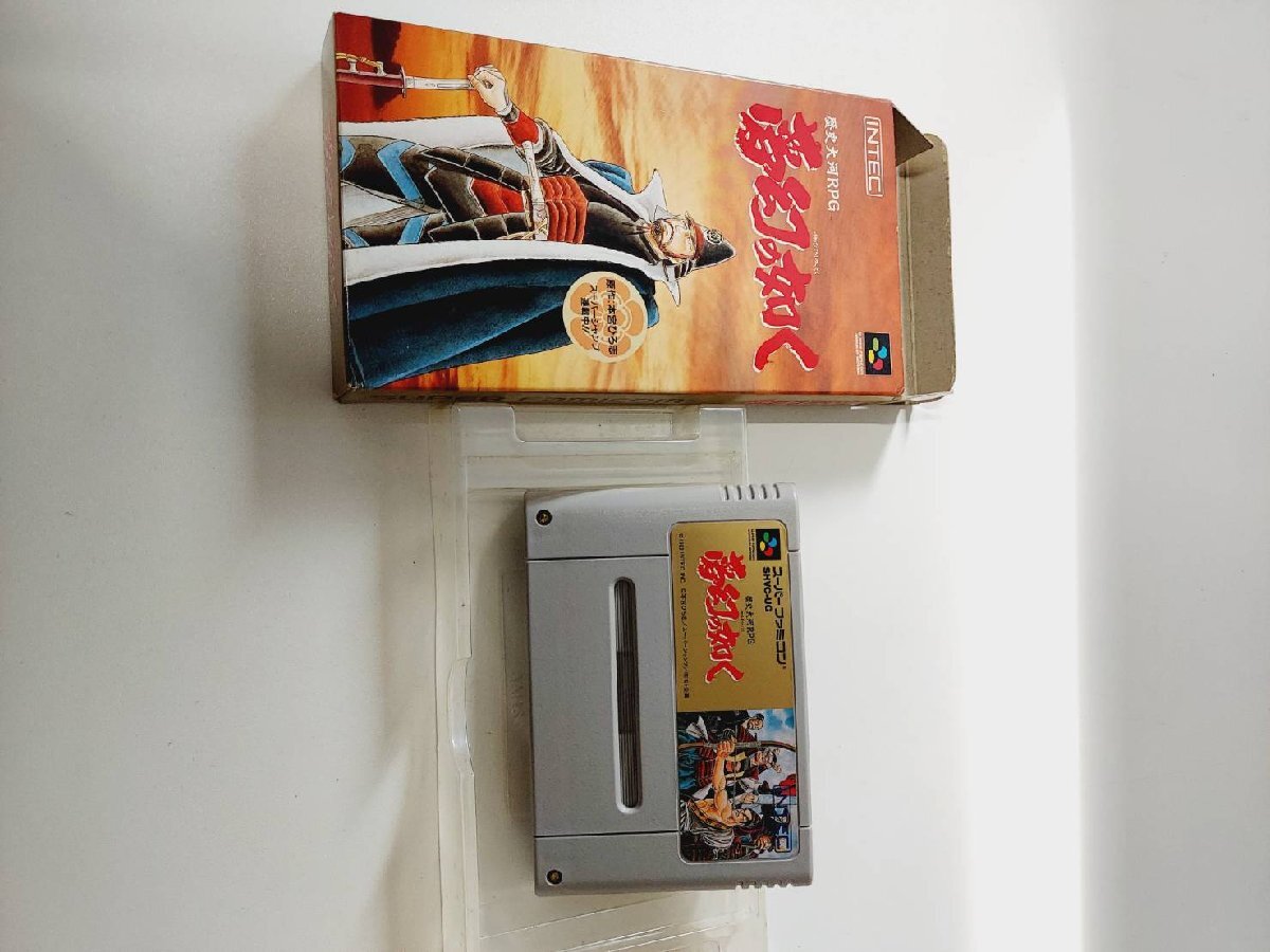○歴史大河 夢幻の如く 【ゆめまぼろしのごとく】 RPG スーパーファミコン 説明書なし拍卖