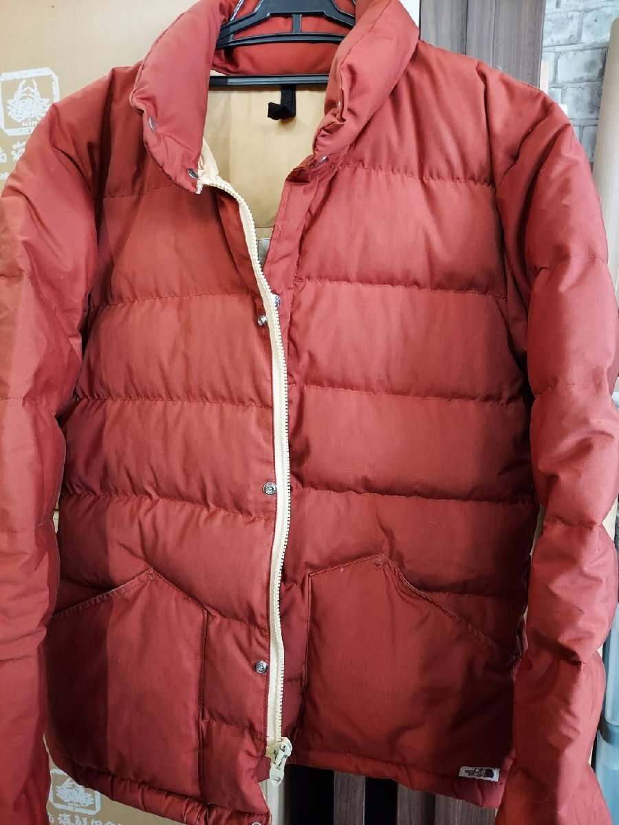70年代 THE NORTH FACE ノースフェイス 茶タグ ダウンジャケット アウトドア ヴィンテージ レッド (メンズ L)拍卖