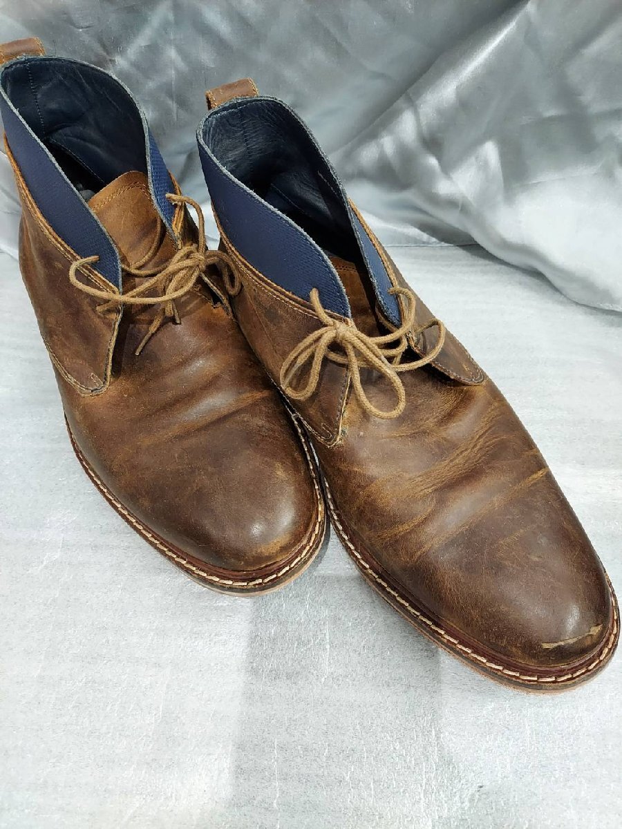 COLE HAAN コールハーン MEN,S 8 1/2 M C11771 K G15 チャッカブーツ プレーントゥショートブーツ 革靴拍卖