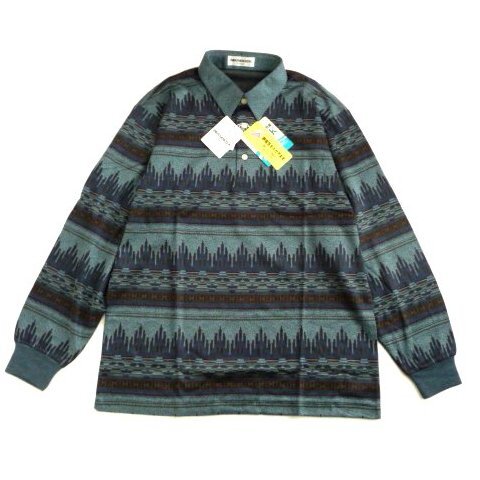 新品 定価3900円 WEATHERCOCK 日本製 長袖 ポロシャツ メンズ L 紳士 洗える 静電気防止 ウェザーコック 東レ 拍卖