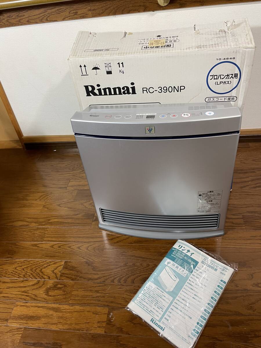 Rinnaiリンナイ 除菌イオン プラズマクラスター機能付 ガスファンヒーター RC-390NP-2 LPガス用拍卖