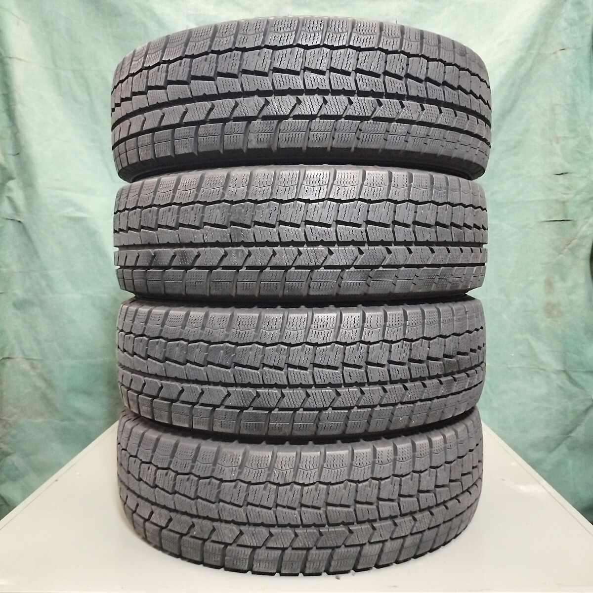 175/65R15 ダンロップ WM02 2018年製 スタットレスタイヤ 中古 4本 A-37拍卖