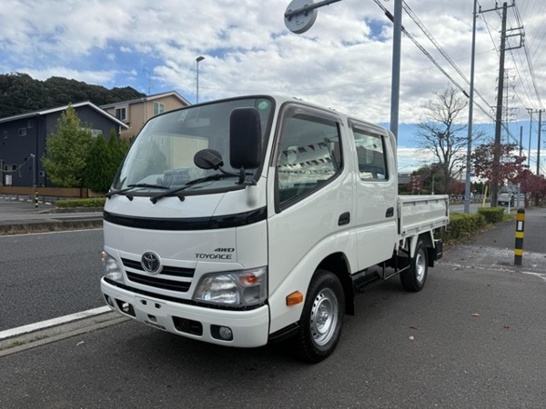 トヨエース 3.0 ダブルキャブ ロング シングルジャストロー ディーゼルターボ 4WD 車両総重量3370kg AT 4WD 950kg拍卖
