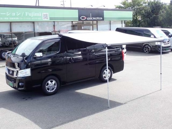 NV350キャラバン 2.0 プレミアムGX クロムギアPKG エマージェンシーブレーキPKG ロングボディ キャンピング仕様 FIAMMAサイドオーニング拍卖