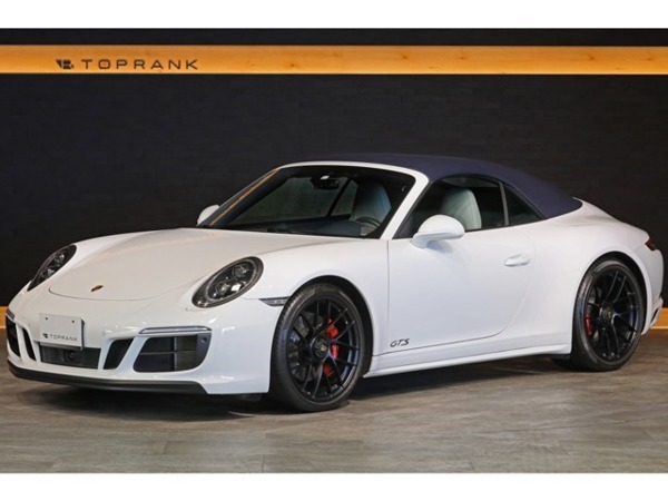 911カブリオレ カレラ4 GTS PDK 後期 ブルー&クレヨン革 青幌 MY2018 左H拍卖