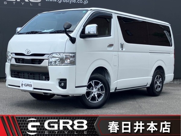 ハイエースバン 2.8 スーパーGL ダークプライム S ロングボディ ディーゼルターボ 4WD 4WD ALPINE BIGX ETC フリップダウンモニ拍卖