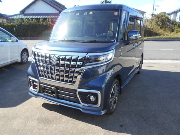 スペーシア 660 カスタム ハイブリッド XS 社外8型ナビ TV バックカメラ ETC 前後ドラ拍卖