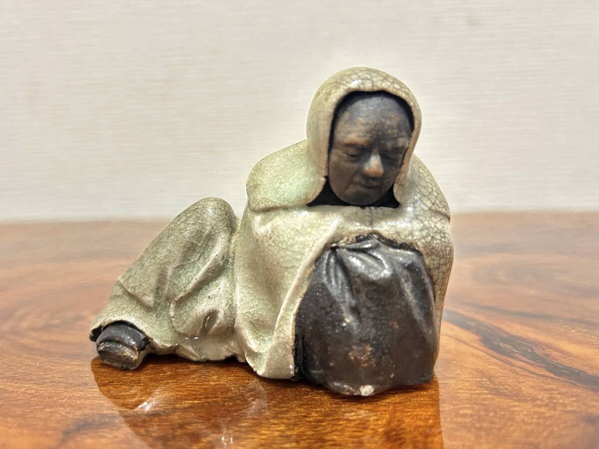 【達磨大師】中国/インド/日本/修行僧/僧侶/弾宗/陶器/焼物/繊細彫刻/時代物/当時物/骨董/古美術/顔か綺麗/拍卖