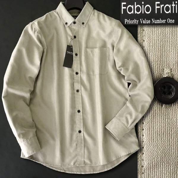 新品 ファビオフラーティ コーデュロイ ボタンダウン シャツ L 【FF8W-H410_LGE_L】 FABIO FRATI 秋冬 メンズ 長袖 コール天 極細畝拍卖