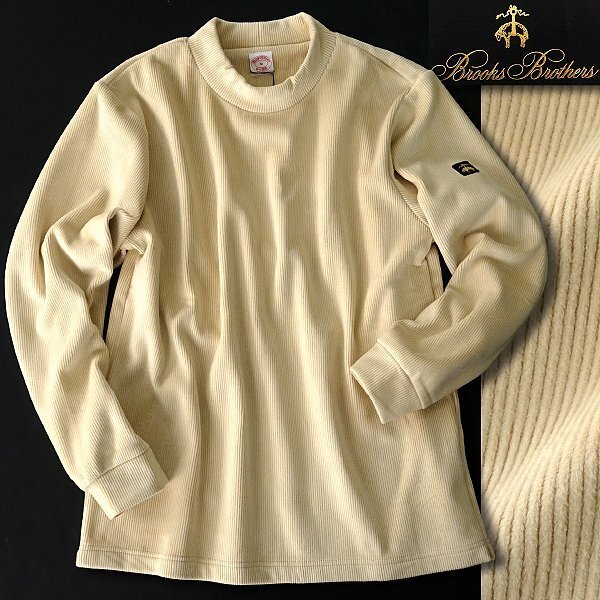 新品 ブルックスブラザーズ 裏起毛 コーデュロイ モックネック トレーナー M 【I50091】 秋冬 メンズ ストレッチ リラックス ウェア拍卖