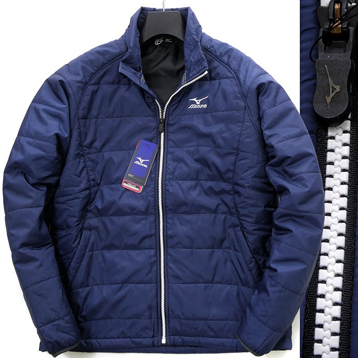 新品 ミズノ ゴルフ 撥水 中綿 ブレスサーモ ブルゾン M 紺 【J55186】 MIZUNO GOLF 秋冬 メンズ ジャケット スタンドカラー スポーティー拍卖