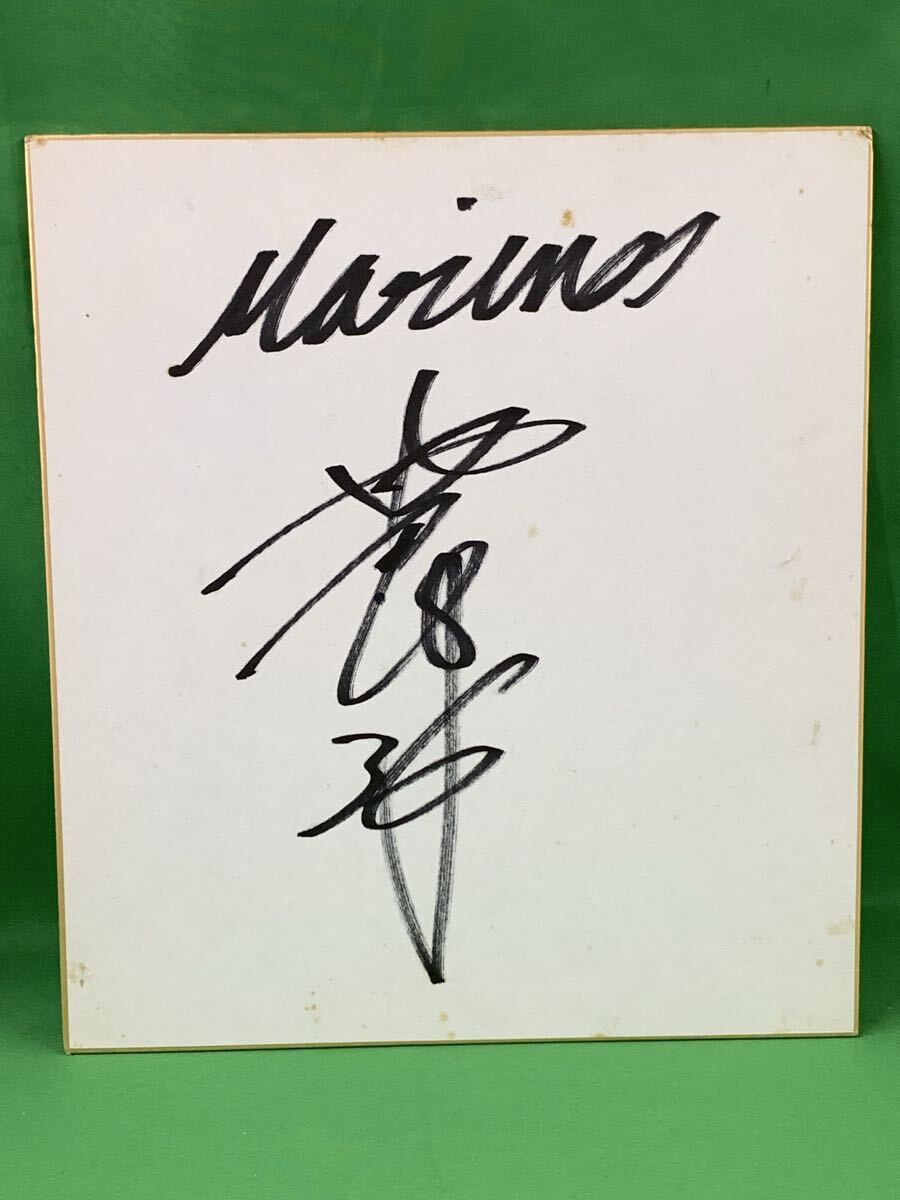 不明選手 直筆サイン入り 色紙 A-22拍卖