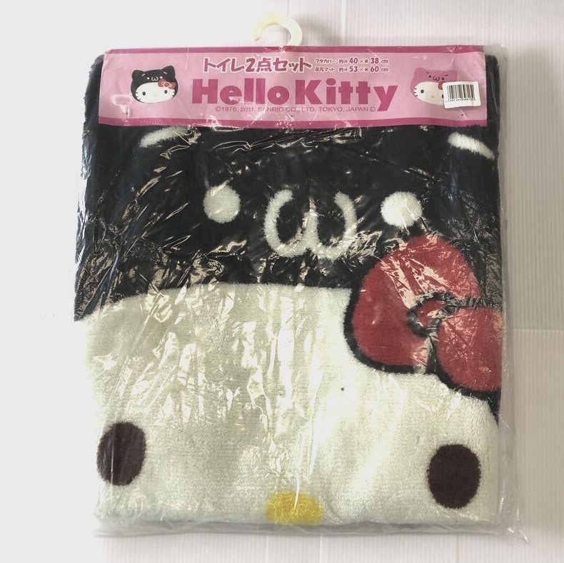 ハローキティ トイレ2点セット Hello kitty トイレマット&ふたカバー拍卖