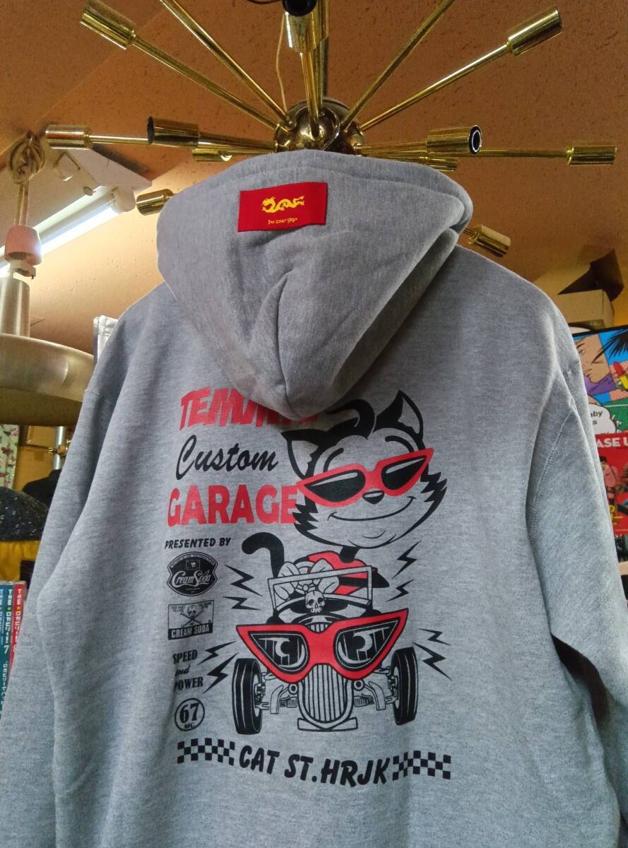 XLサイズグレー色ティミーC-GARAGEジップパーカー検索検索CREAMSODAパーカロカビリーブラックキャッツピンクドラゴン昭和レトロ黒猫拍卖