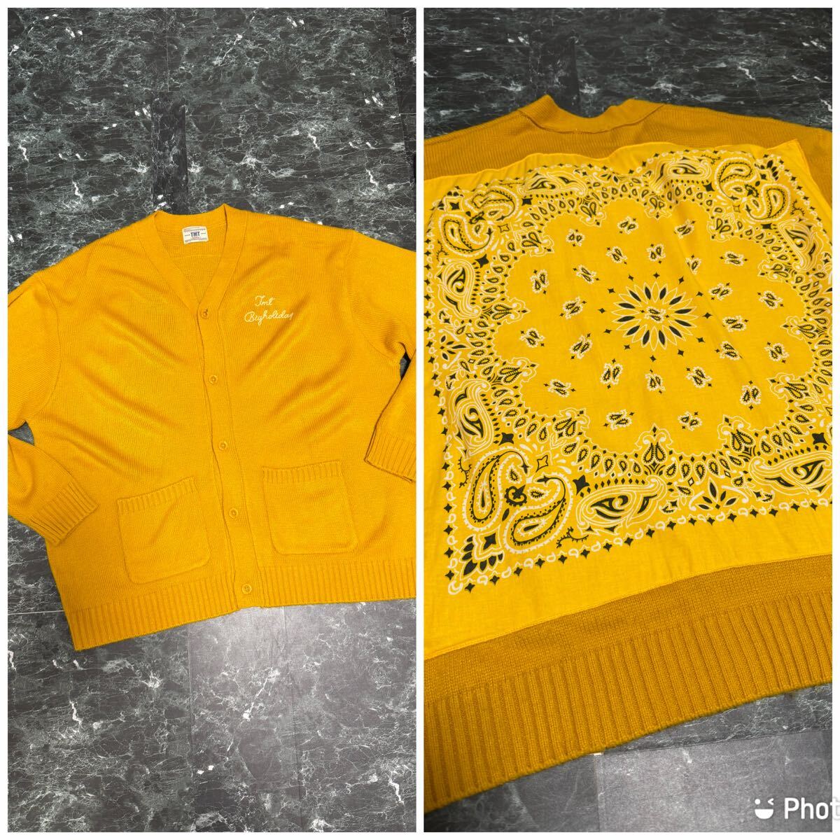 TMT ビッグホリデー刺繍 カーディガン ペイズリー柄 サイズM拍卖