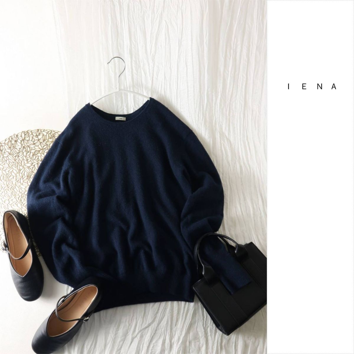 1.5万☆イエナ IENA☆カシミヤ100% クルーネックプルオーバー Fサイズ☆E-M 6294拍卖