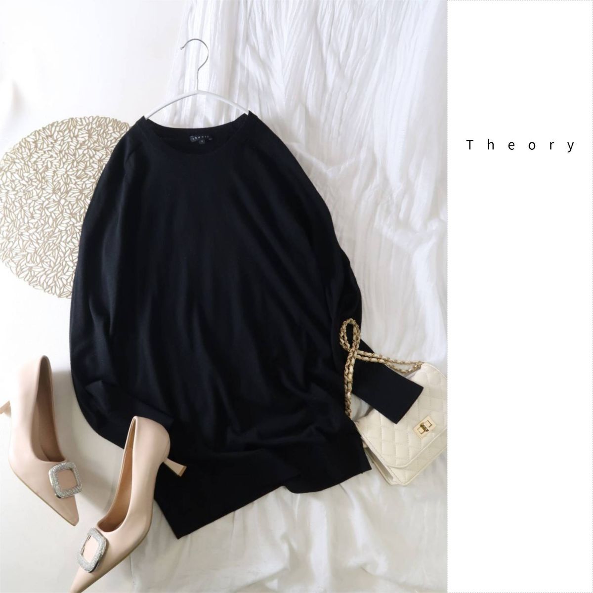 セオリー Theory☆毛100% クルーネックニット Sサイズ☆M-B 6287拍卖