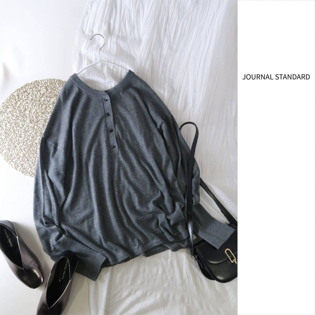 1.1万☆2025年☆ジャーナルスタンダード JOURNAL STANDARD☆ウォッシャブル 2WAYヘンリープルオーバー☆M-B 6286拍卖