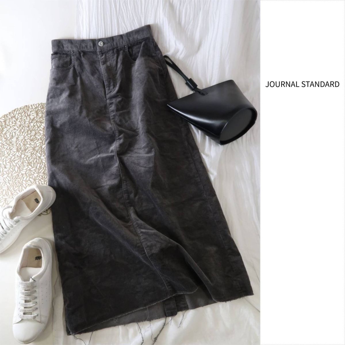 ジャーナルスタンダード JOURNAL STANDARD☆洗える リラックスコールスカート 38サイズ☆A-O 6310拍卖