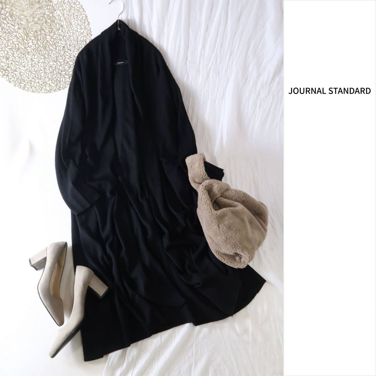 1万☆ジャーナルスタンダード JOURNAL STANDARD☆ウール天竺ガウンカーディガン☆A-O 6345拍卖