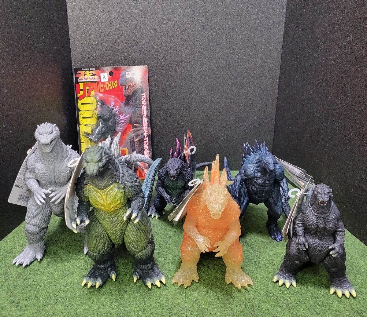 ゴジラ ソフビフィギュア 7種まとめて★ム-ビ-モンスターシリーズ★バンダイ★ユタカ★HMV限定★劇場限定★GODZILLA★ソフビ★タグ付き拍卖