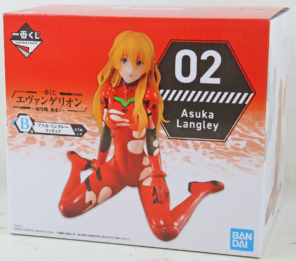 S◎中古品◎フィギュア『B賞 アスカ・ラングレー フィギュア』 一番くじ エヴァンゲリオン~初号機、暴走!~ 全1種 サイズ:約12cm拍卖