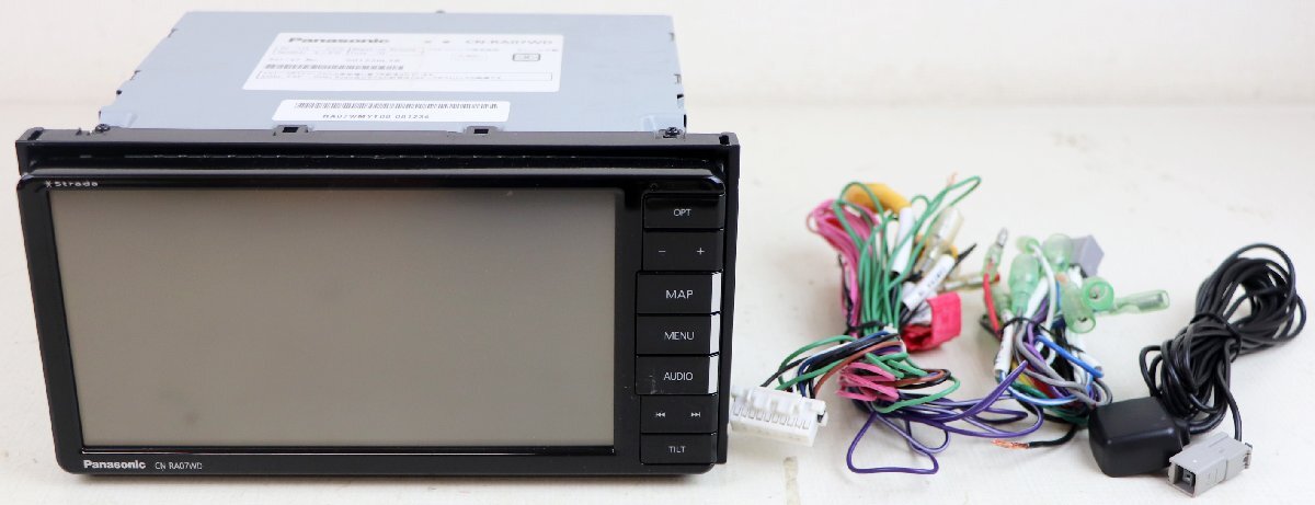 S♪ジャンク品♪カーナビゲーション 『CN-RA07WD』 Panasonic/パナソニック ナビ起動・CD/DVD再生確認済み ※フィルムアンテナ欠品拍卖